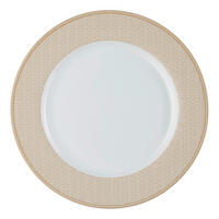 TELLER Weiß, Beige 20,5/2 cm Geo  - Beige/Weiß, Basics, Keramik (20,5/2cm) - Ritzenhoff Breker