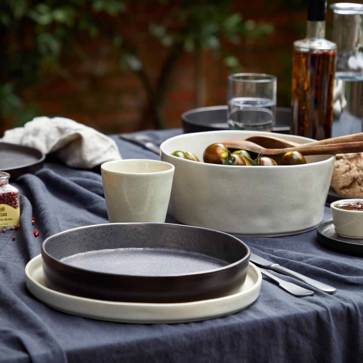 SCHÜSSELSET LAGOA 6-teilig  - Braun, Basics, Keramik (20/4.3cm) - Costa Nova