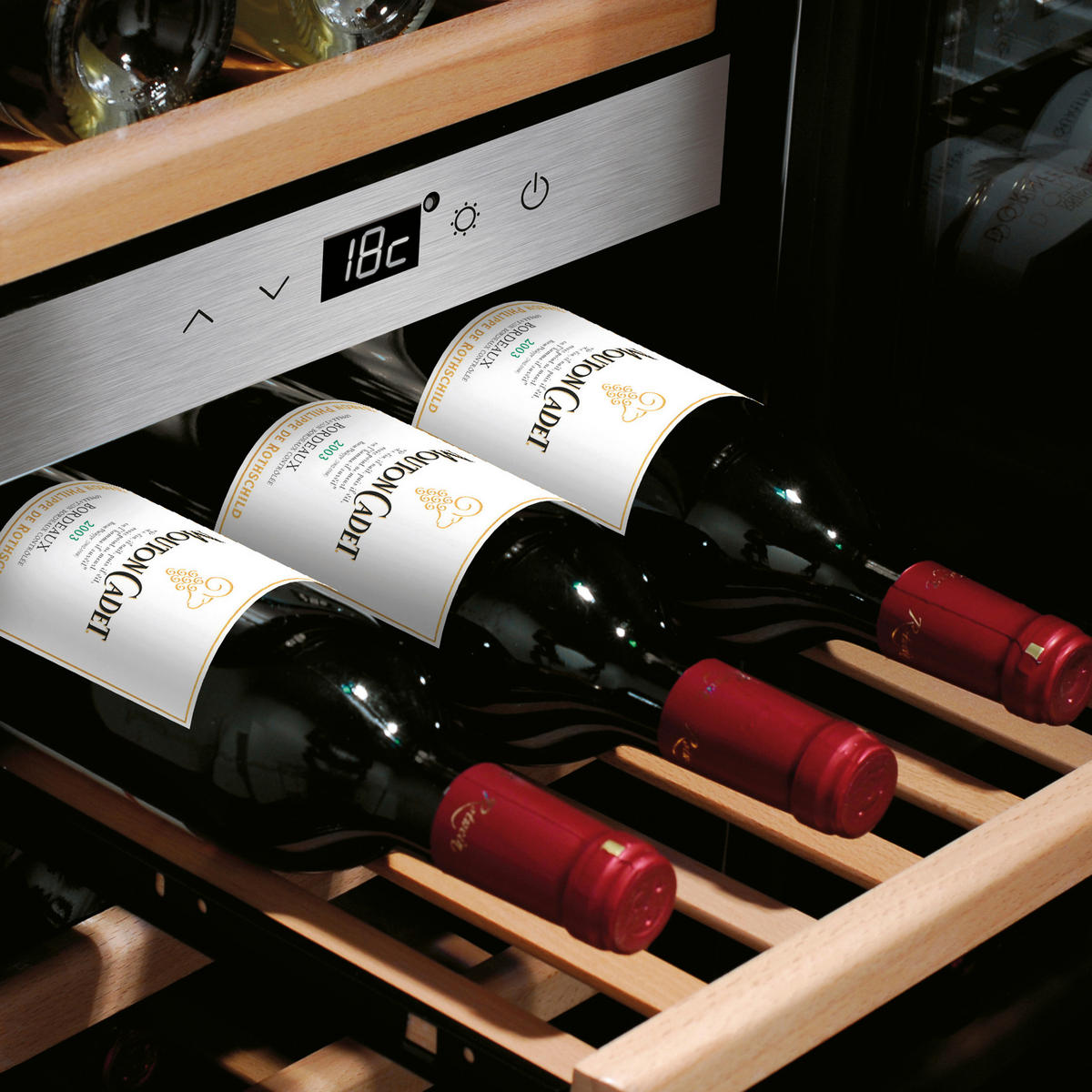 Vinoteca 38 botellas 2 zonas de temperatura Caso Design WineComfort 38  Smart