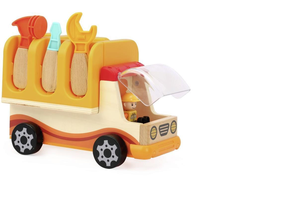 SPIELFAHRZEUG - Multicolor, Natur, Holzwerkstoff/Kunststoff (27,5/13,7/22cm) - My Baby Lou
