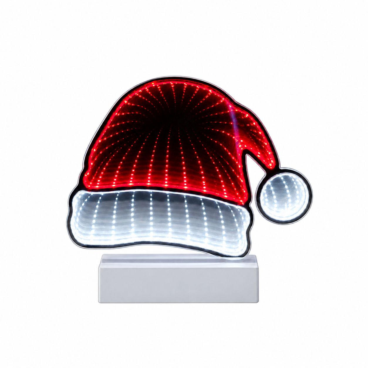 LED BOŽIĆNA FIGURA - bijela, Basics, plastika (24/6/33cm)
