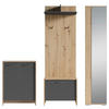 GARDEROBE 4-teilig  in 40/184/35 cm  - Anthrazit/Eiche Artisan, Design, Holzwerkstoff (40/184/35cm) - MID.YOU