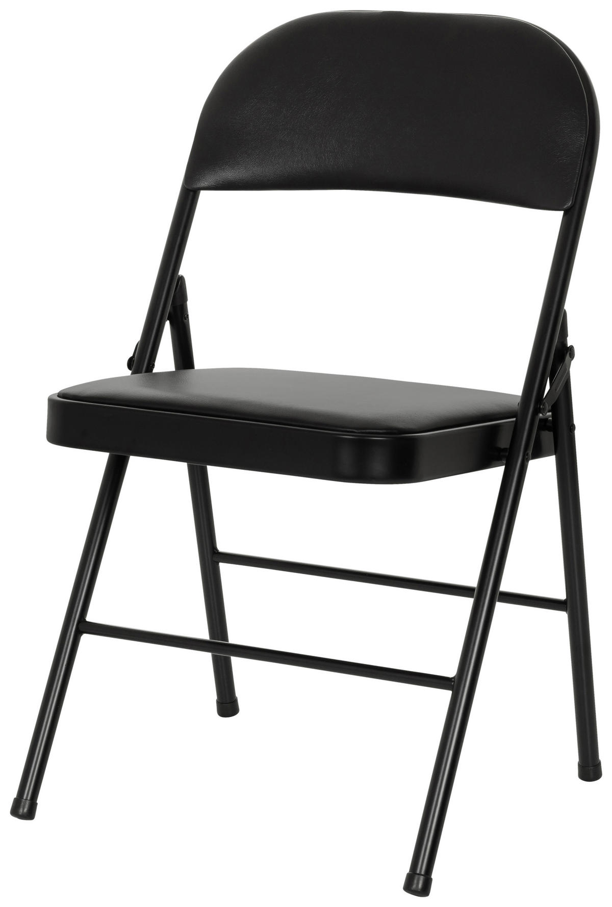 KLAPPSTUHL Schwarz  - Schwarz, MODERN, Kunststoff/Metall (46/78/45cm) - MID.YOU