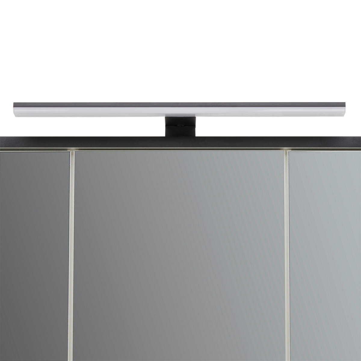 SPIEGELSCHRANK 74,5/62,7/16 cm  - Anthrazit, Basics, Glas/Holzwerkstoff (74,5/62,7/16cm) - home24