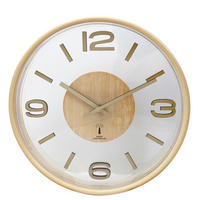 FUNKUHR Hellbraun  - Hellbraun, Basics, Glas/Kunststoff (30cm) - Ambia Home