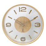 FUNKUHR Hellbraun  - Hellbraun, Basics, Glas/Kunststoff (30cm) - Ambia Home