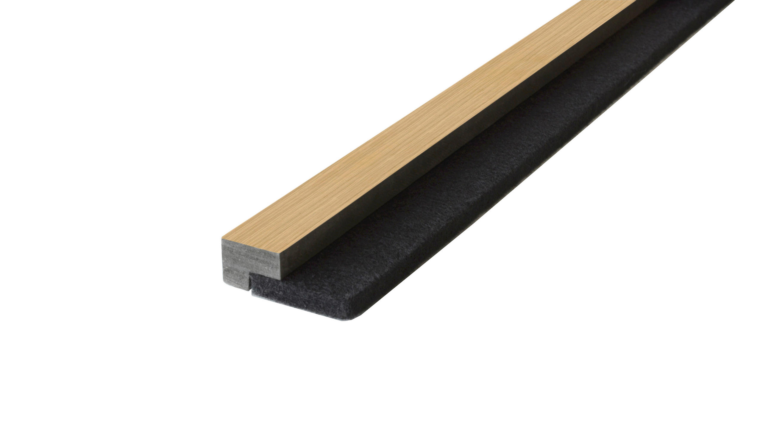 ABSCHLUSSLEISTEN Eiche furniert 2.5/1.8/275 cm  - Eichefarben, KONVENTIONELL, Holzwerkstoff/Textil (2.5/1.8/275cm)