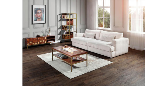 BIGSOFA Cord Grau  - Schwarz/Grau, ROMANTIK / LANDHAUS, Kunststoff/Textil (270/67/120cm) - Landscape