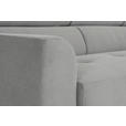 ECKSOFA Hellgrau Feincord  - Hellgrau/Schwarz, Design, Textil/Metall (205/280cm) - Xora