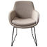 STUHL Schwarz, Taupe - Taupe/Schwarz, Design, Textil/Metall (62/86/66cm) - Musterring