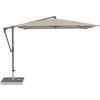 AMPELSCHIRM 270x270 cm Hellgrau  - Anthrazit/Hellgrau, Basics, Textil/Metall (270/270cm) - Glatz