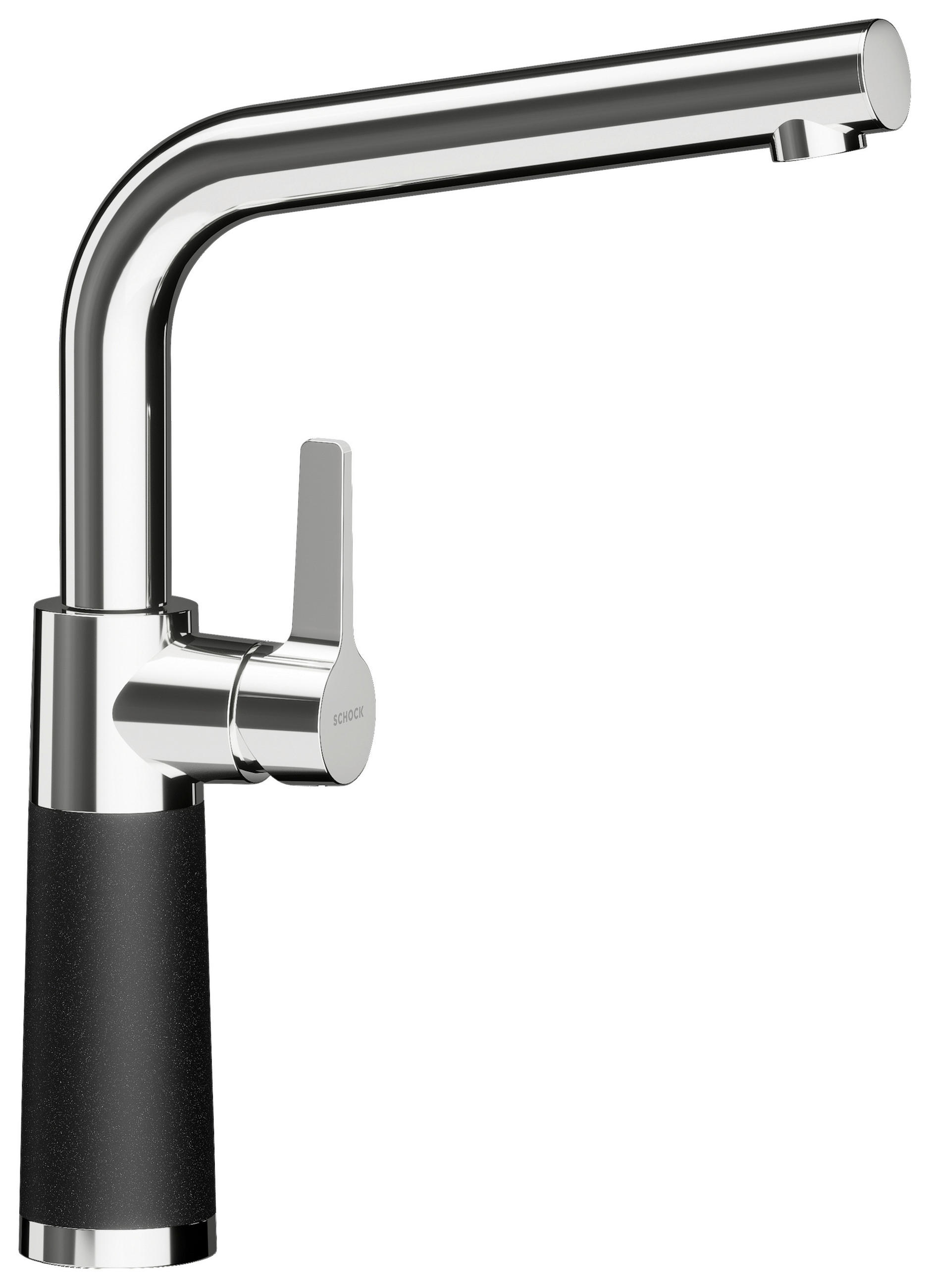 KÜCHENARMATUR 557000MAG  - Graphitfarben, Basics, Stein/Metall (5,2/32,3/19,4cm) - Schock