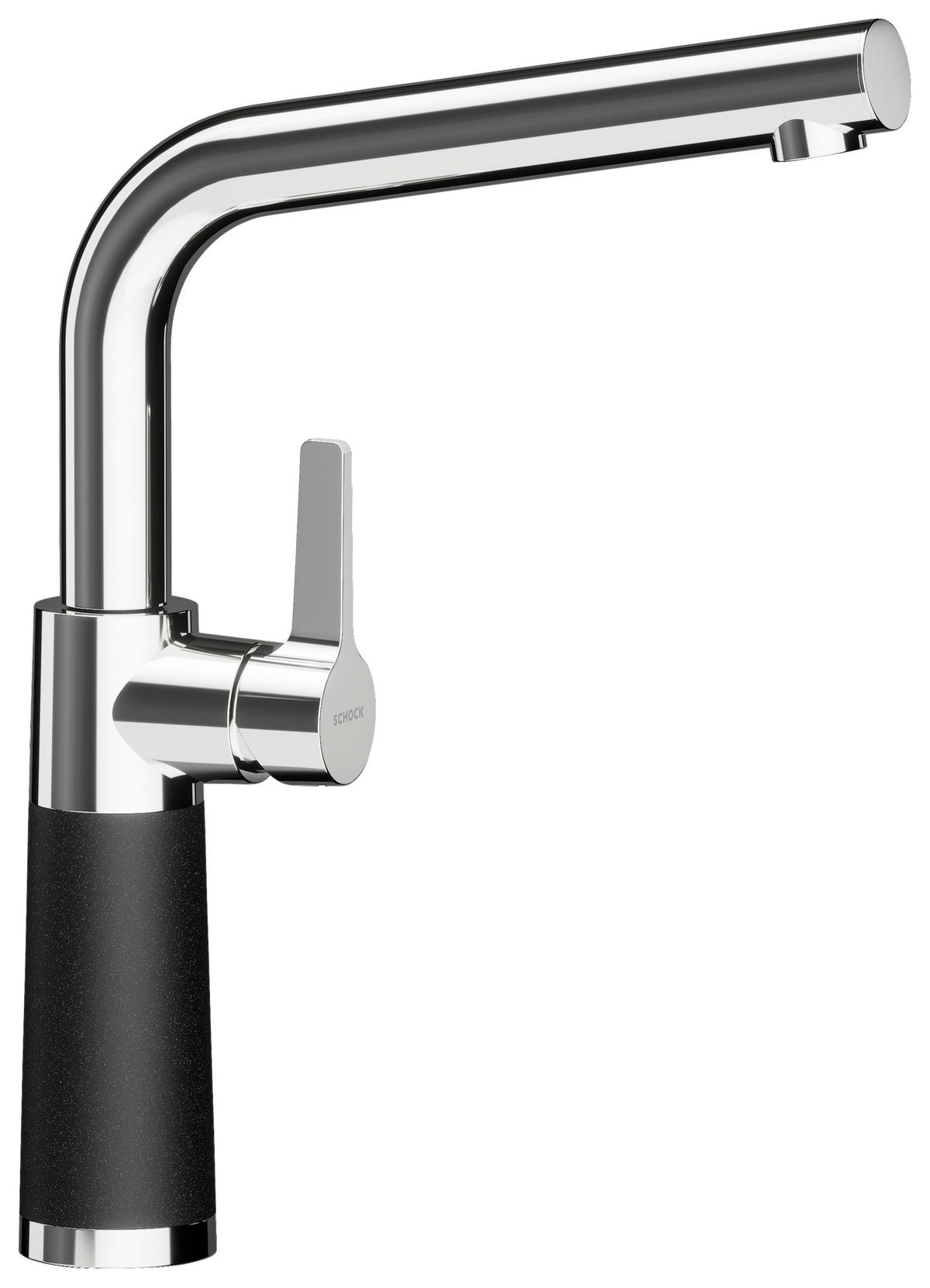 KÜCHENARMATUR 557000MAG  - Graphitfarben, Basics, Stein/Metall (5,2/32,3/19,4cm) - Schock