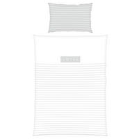 BABYBETTWÄSCHE 100/135 cm  - Weiß/Grau, KONVENTIONELL, Textil (100/135cm)