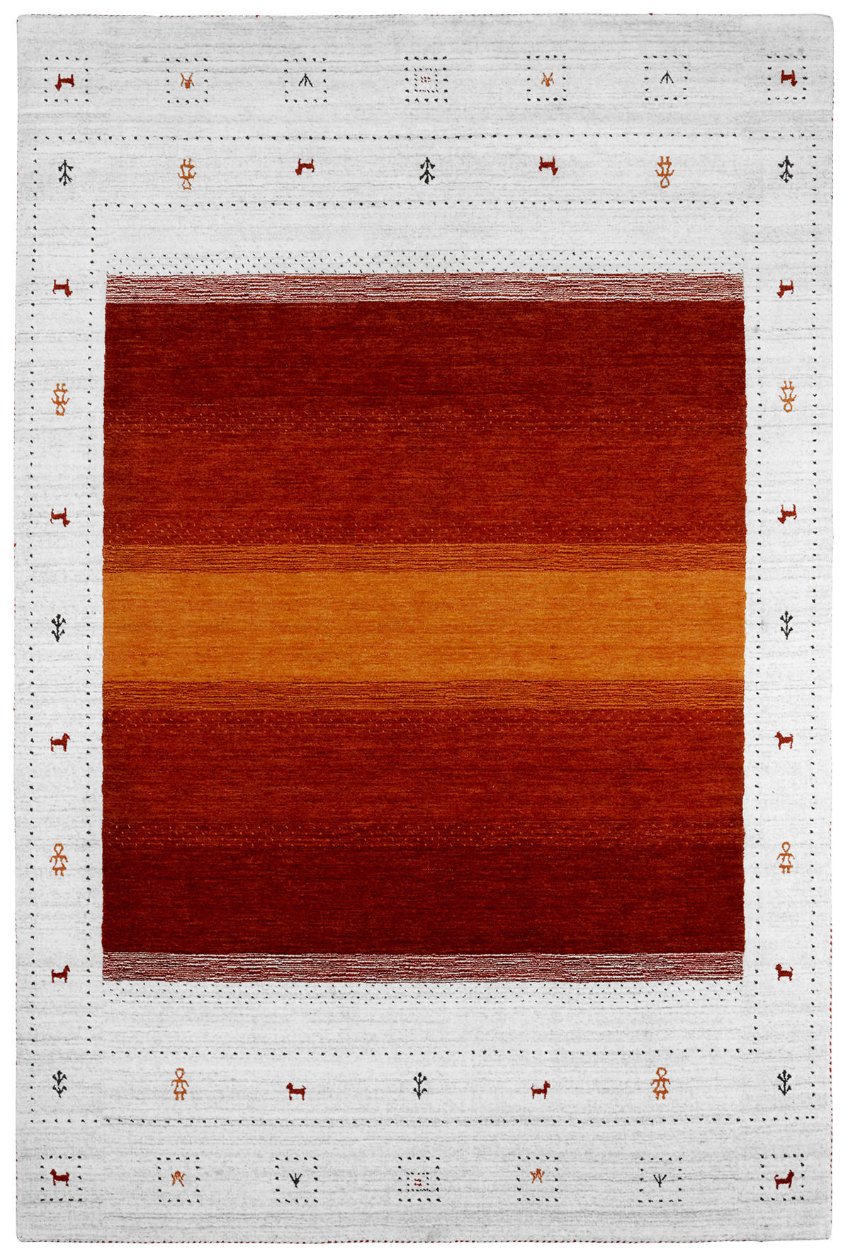 HANDWEBTEPPICH 90/160 cm Multicolor  - Multicolor, Basics, Textil (90/160cm) - Obsession