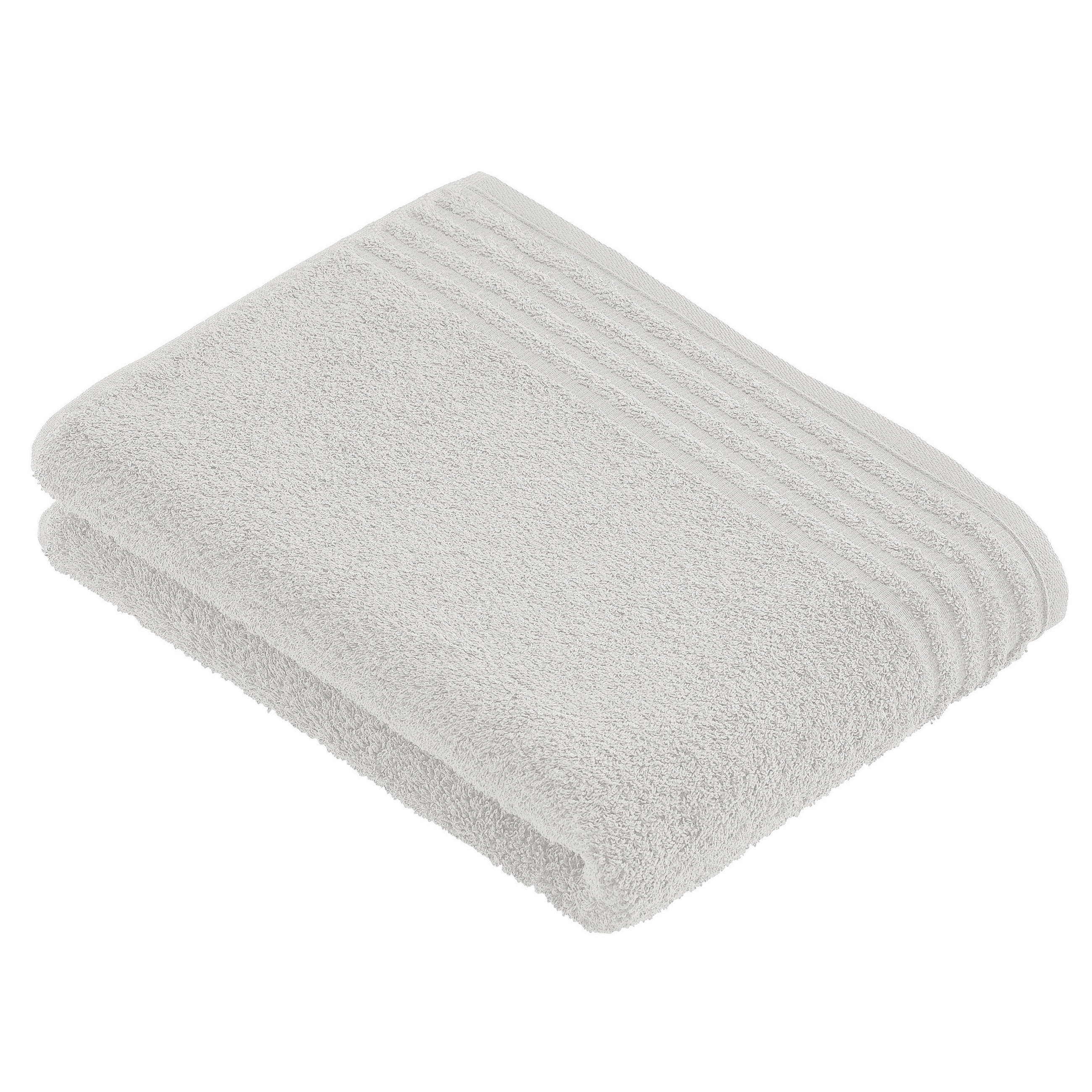 DUSCHTUCH 67/140 cm Vienna Style Supersoft  - Hellgrau, Basics, Textil (67/140cm) - Vossen