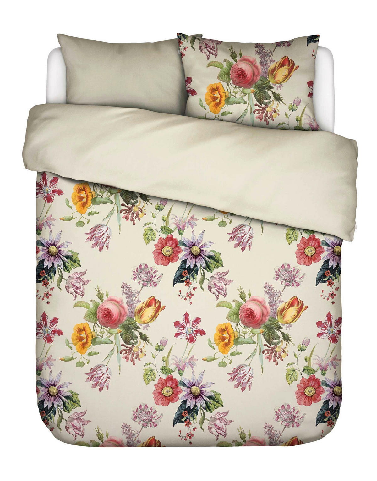 BETTWÄSCHE Florea Satin 200/200 cm  - Creme, KONVENTIONELL, Textil (200/200cm) - Essenza