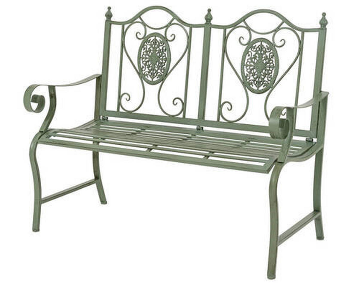 GARTENBANK  in Grün  - Grün, LIFESTYLE, Metall (54,00/119,00/96,50cm)