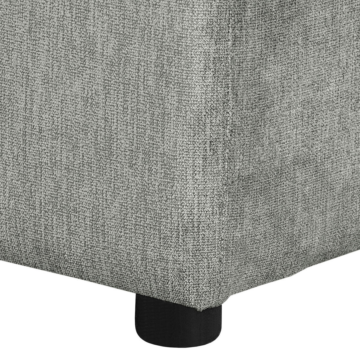 ECKSOFA Naomi Grau Mikrofaser Rückenkissen  - Schwarz/Grau, Design, Kunststoff/Textil (243/284cm) - P & B
