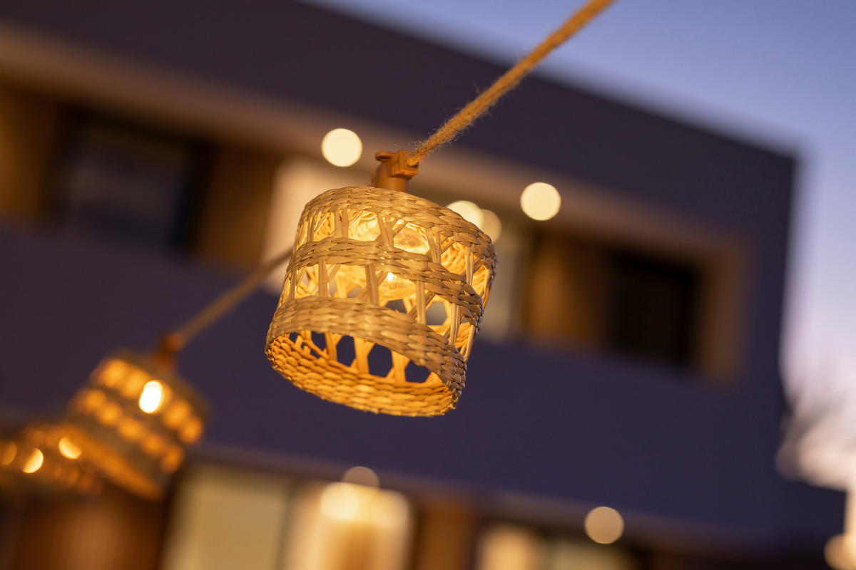 LED-AUßENLEUCHTE 800 cm   - Braun, LIFESTYLE, Naturmaterialien (800cm) - Newgarden