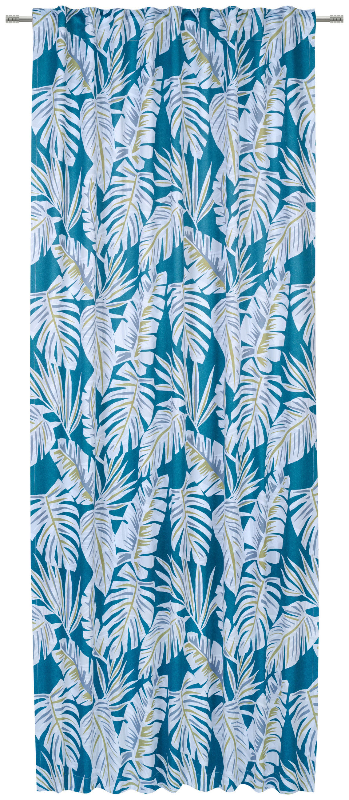 GARDINLÄNGD ej transparent  - blå, Klassisk, textil (135/245cm) - Esposa