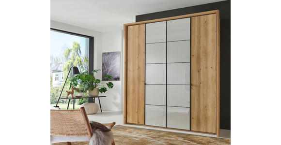 PASSEPARTOUTRAHMEN 206/240/12 cm - Eiche Bianco, MODERN, Holzwerkstoff (206/240/12cm) - Novel