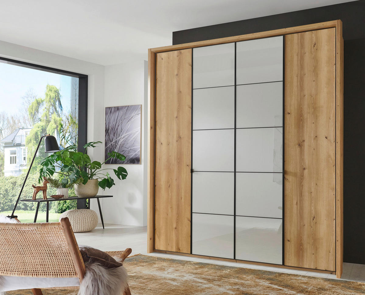 PASSEPARTOUTRAHMEN 206/240/12 cm   - Eiche Bianco, MODERN, Holzwerkstoff (206/240/12cm) - Novel