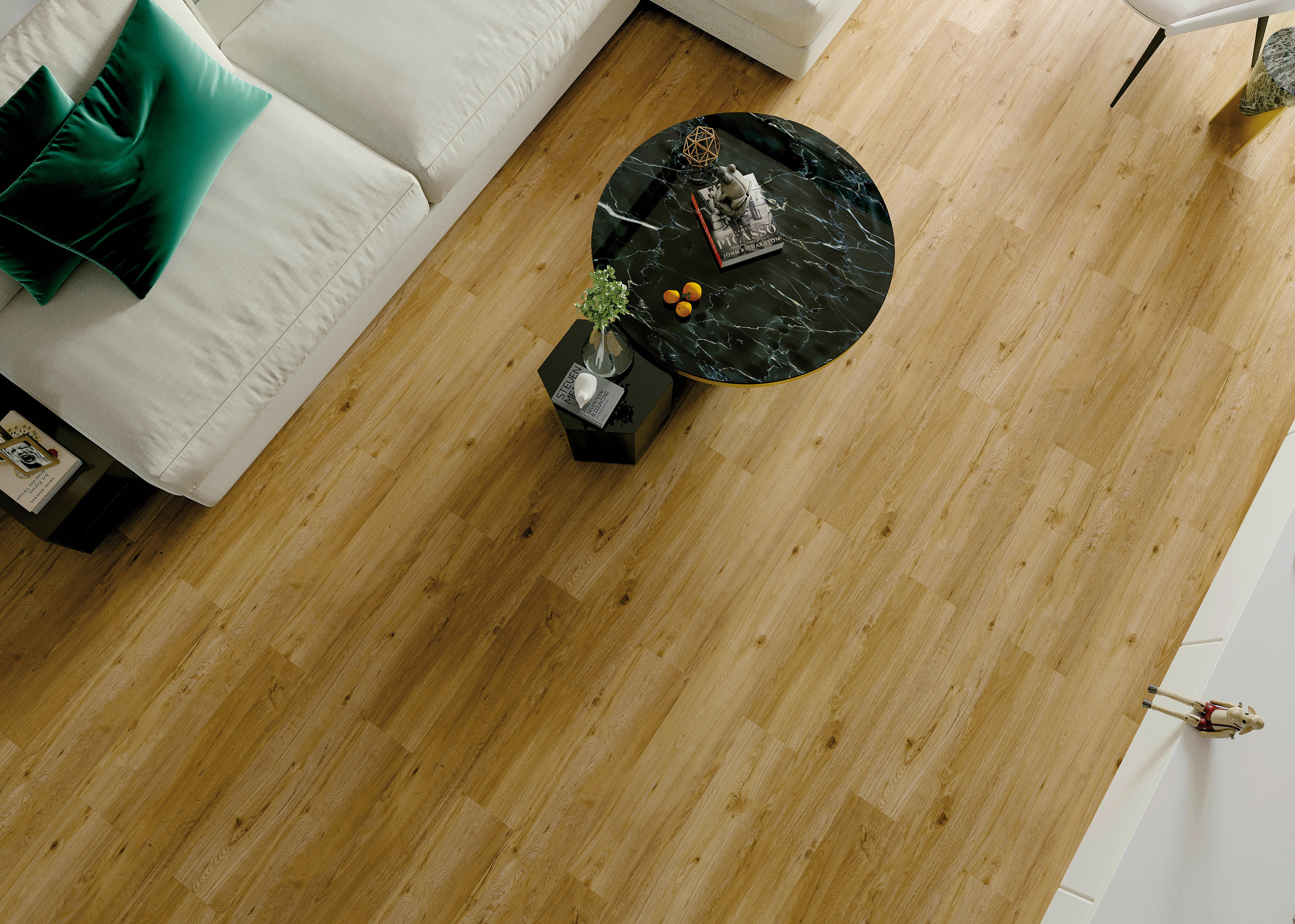 DESIGNBODEN FIXED  per  m² - Eichefarben, Basics, Kunststoff (121.9/18.4/0.25cm)
