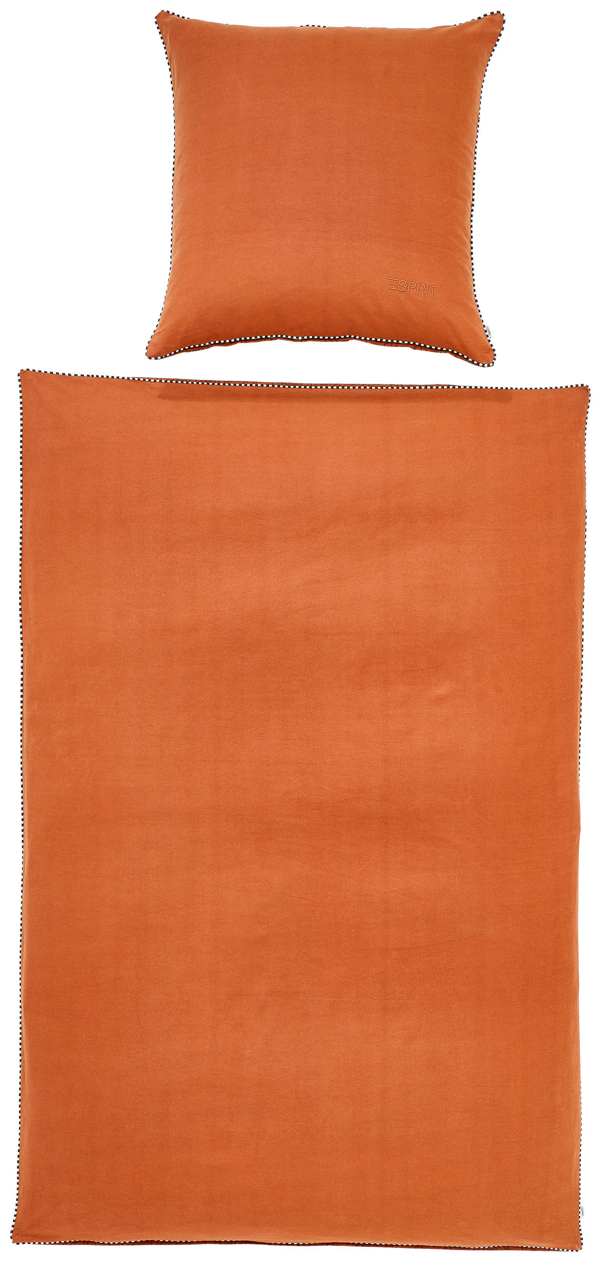 WENDEBETTWÄSCHE Scatter Flanell 135/200 cm  - Rostfarben, KONVENTIONELL, Textil (135/200cm) - Esprit
