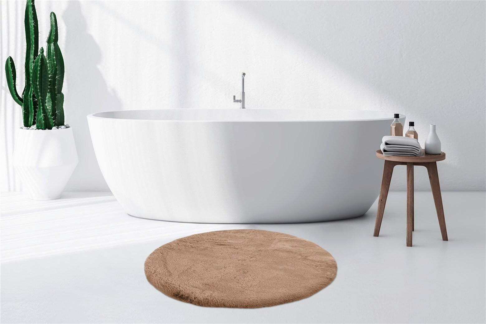 HOCHFLORTEPPICH 100 cm Rabbit 425 Beige Beige  - Beige, KONVENTIONELL, Kunststoff (100cm)