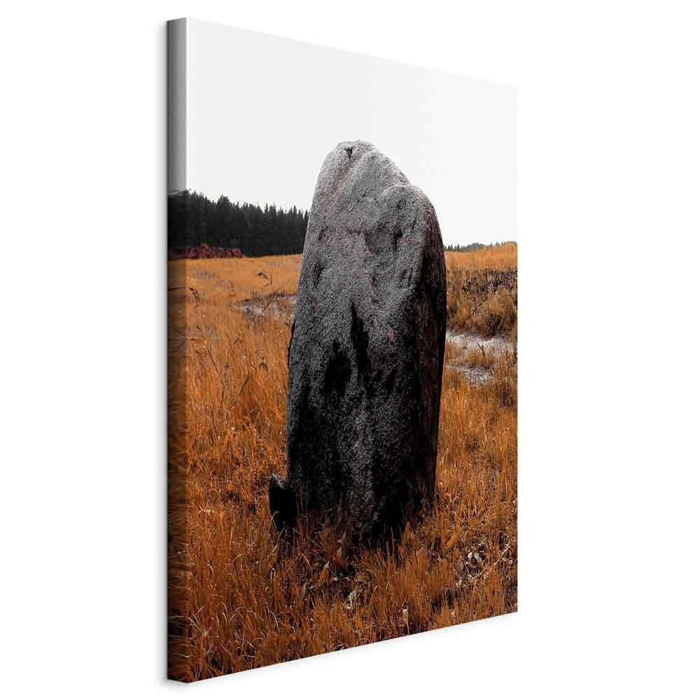 MALBA NA PLÁTNĚ, Landschaft und Natur, hory, 40/60/1,2 cm - šedá/hnědá, Basics, kompozitní dřevo/textil (40/60/1,2cm) - artgeist