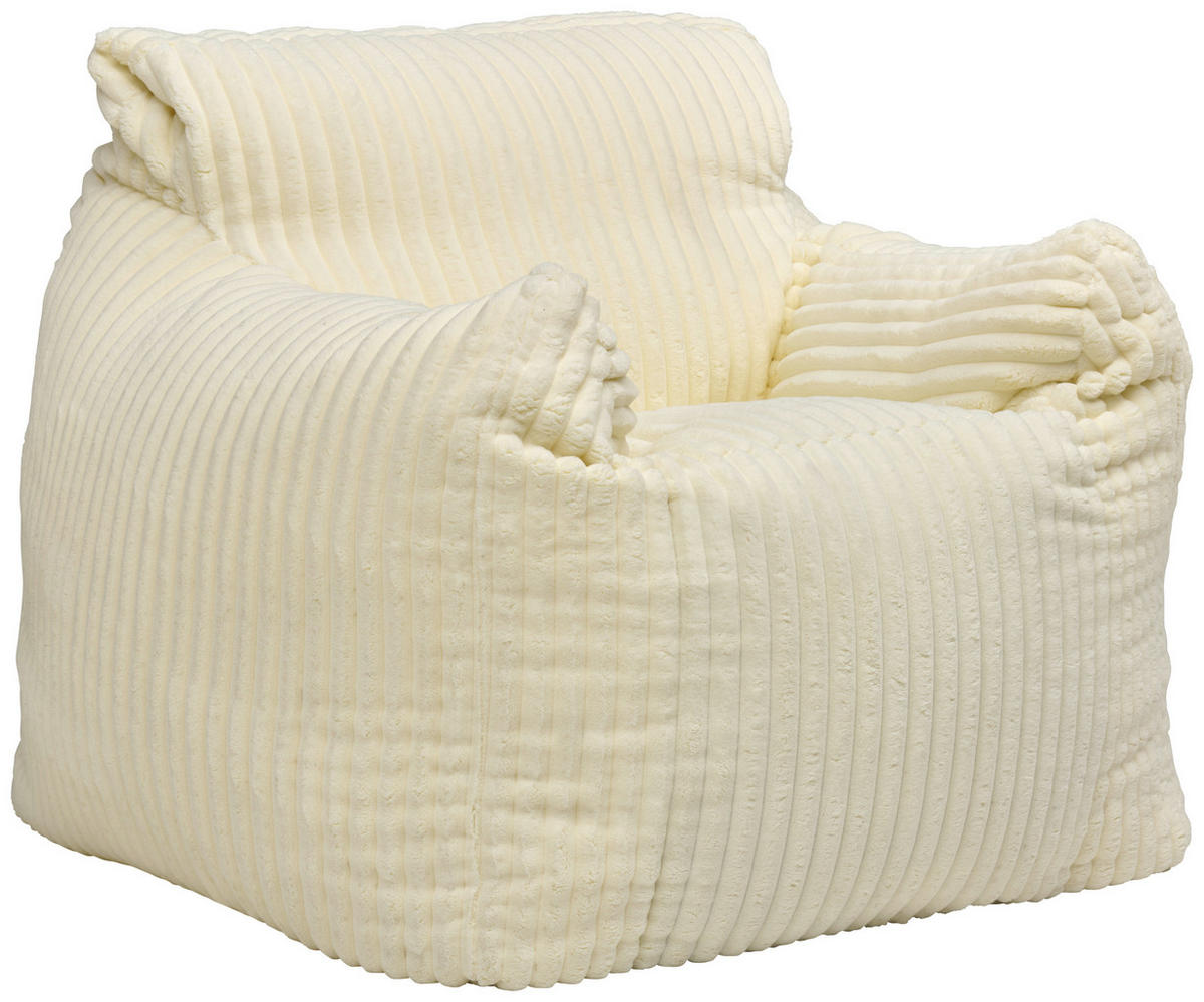 SITZSACK 470 l  - Creme, Design, Textil (100/80/100cm)