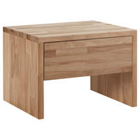 NACHTSCHRANK 48/35/40 cm Kernbuche massiv  - Buchefarben/Kernbuche, Natur, Holz (48/35/40cm) - Hasena