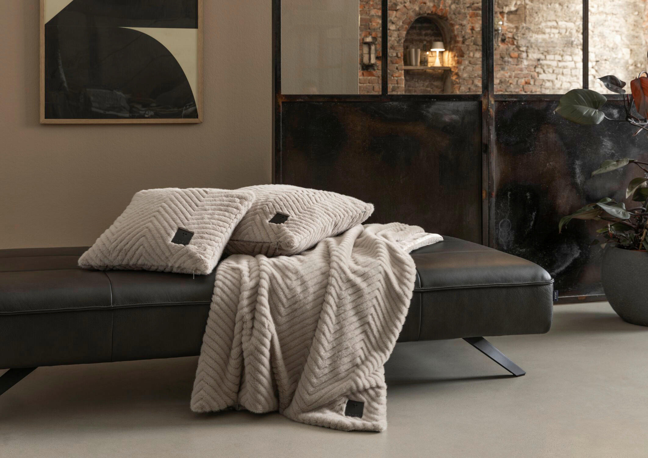 KISSENHÜLLE J-Elegant 45/45 cm  - Beige/Creme, Trend, Textil (45/45cm) - Joop!