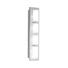 LED-WANDLEUCHTE - Chromfarben/Weiß, Design, Glas/Metall (48/10/7,6cm) - Novel