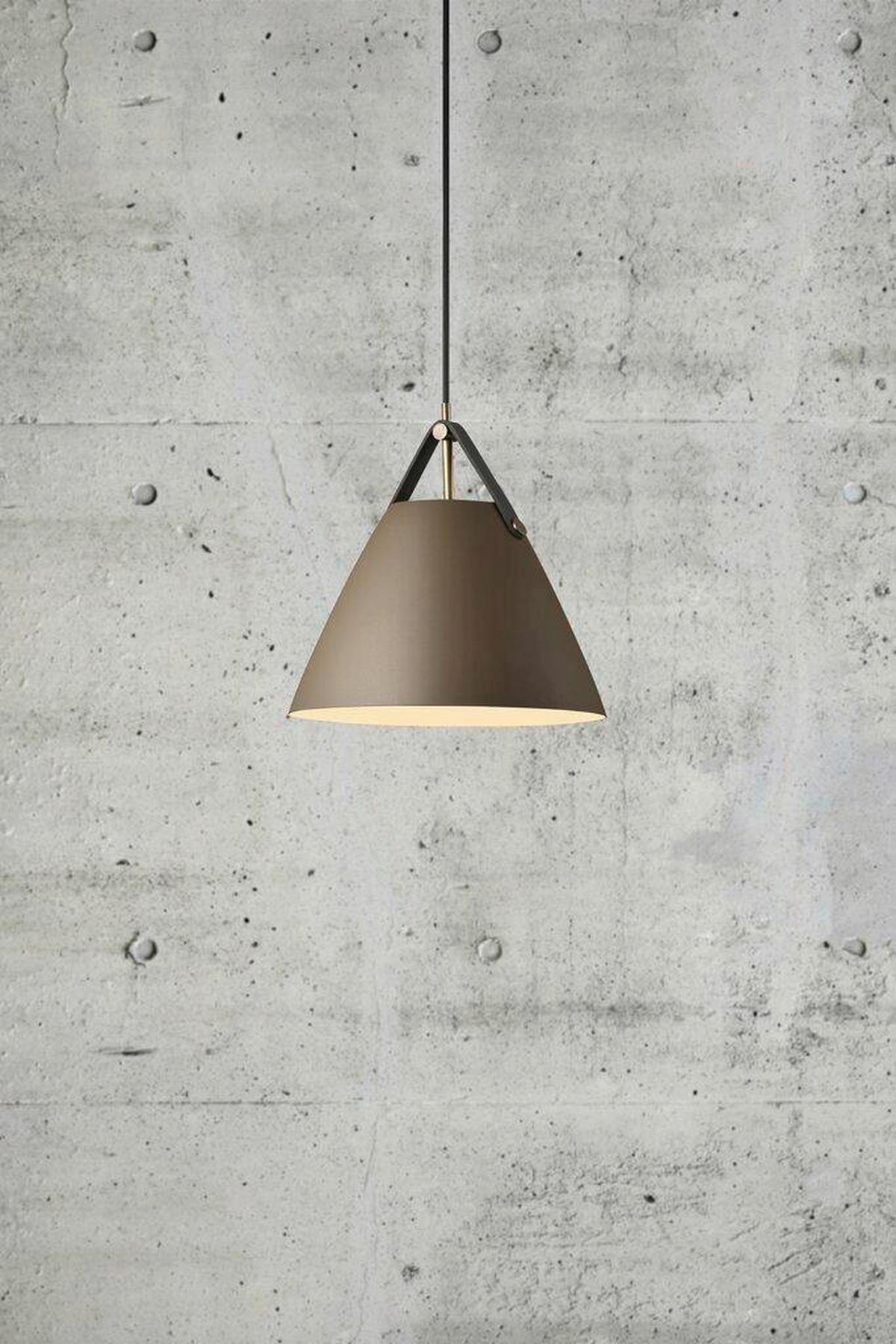 HÄNGELEUCHTE STRAP 27/27 cm   - Braun, Design, Metall (27/27cm) - Nordlux
