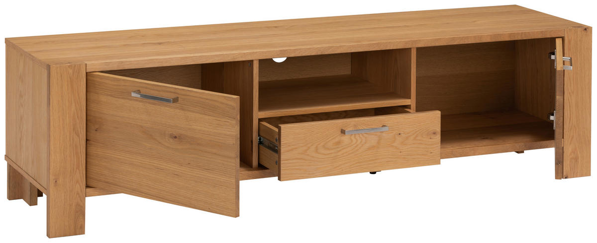LOWBOARD  in  - Silberfarben/Naturfarben, Design, Holz/Holzwerkstoff (171/43/47cm) - MID.YOU