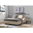 POLSTERBETT Matratze, Lattenrost Beige 160/200 cm  - Hellbraun/Anthrazit, Design, Holz/Textil (160/200cm) - Johann Jakob