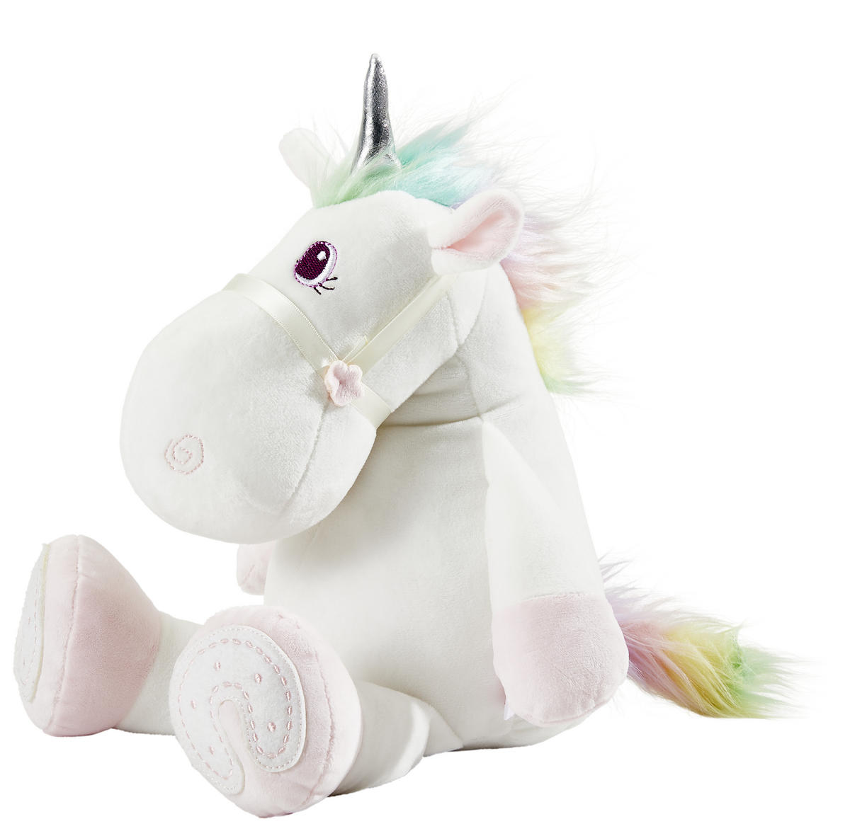 PLIŠASTA ŽIVAL - roza/bela, Basics, tekstil (25cm) - My Baby Lou