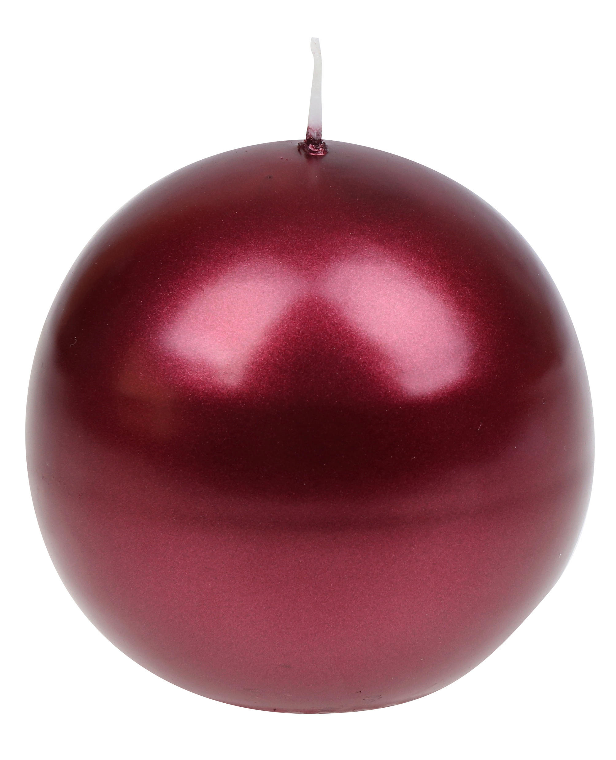 KUGELKERZE 8 cm  - Bordeaux, Basics, Paraffin (8cm) - Steinhart