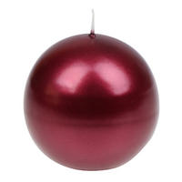 KUGELKERZE 8 cm  - Bordeaux, Basics, Paraffin (8cm) - Steinhart