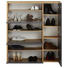 SCHUHSCHRANK 99,7/113,7/28 cm - Eichefarben/Anthrazit, Design, Glas/Holzwerkstoff (99,7/113,7/28cm) - Voleo SCHUHSCHRANK 99,7/113,7/28 cm - Eichefarben/Anthrazit, Design, Glas/Holzwerkstoff (99,7/113,7/28cm) - Voleo