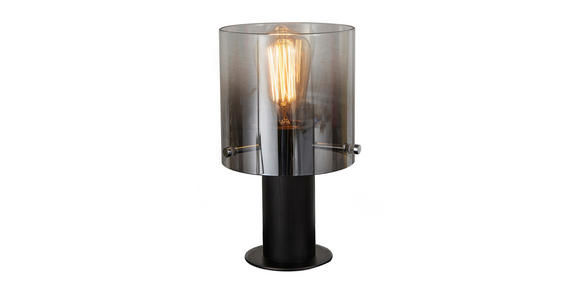 TISCHLEUCHTE Alesund 15/26 cm  - Dunkelgrau/Schwarz, Design, Glas/Metall (15/26cm) - Dieter Knoll