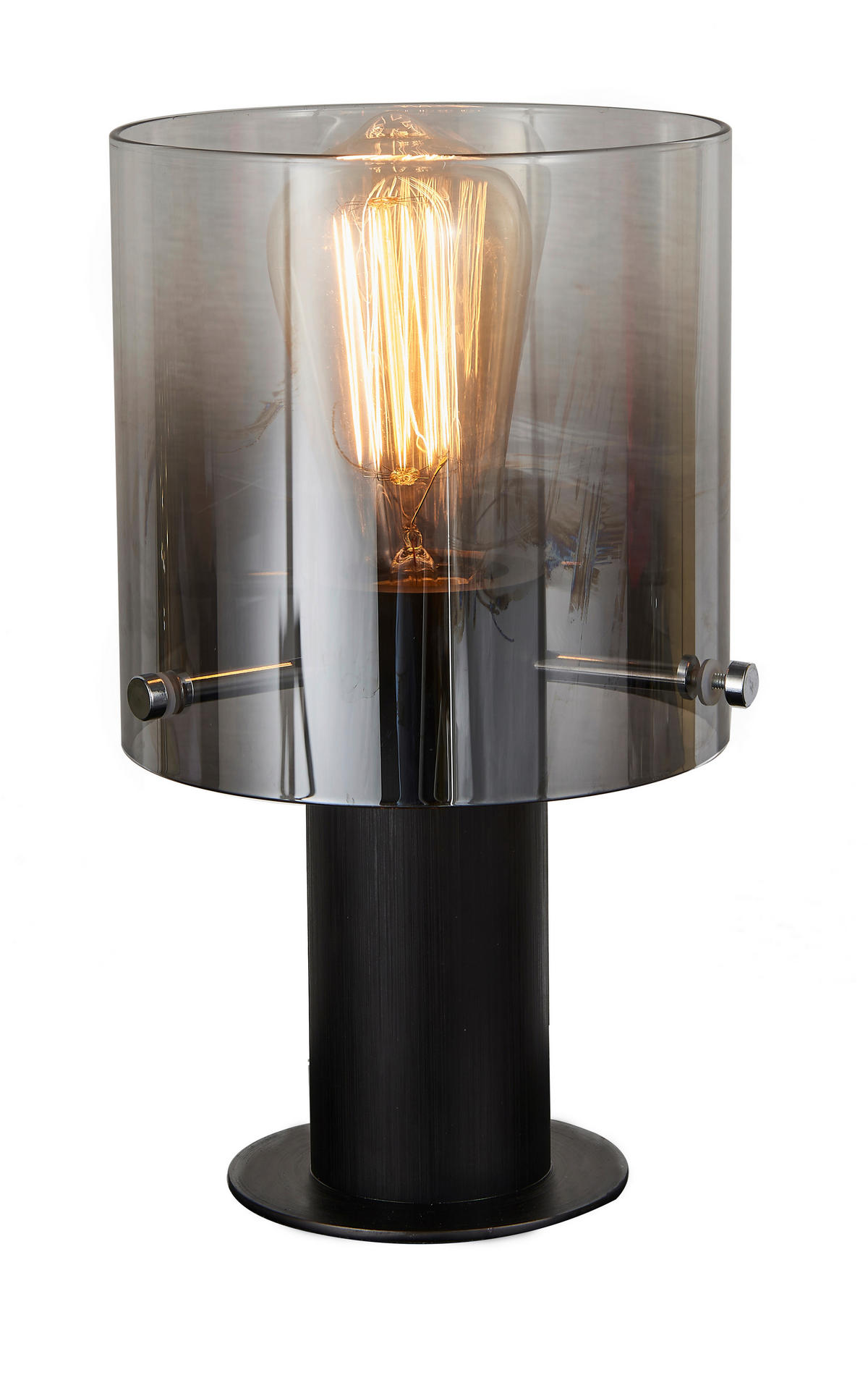 BORDSLAMPA Alesund 15/26 cm   - mörkgrå/svart, Design, metall/glas (15/26cm) - Dieter Knoll