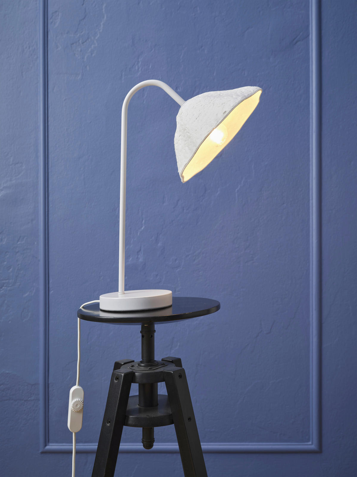 TISCHLEUCHTE 21.9/32.5/46 cm   - Basics, Papier/Metall (21.9/32.5/46cm) - Osram