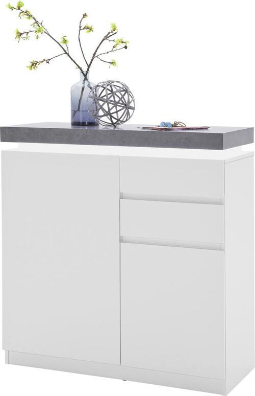 SCHUHSCHRANK  in 91/97/38 cm  - Weiss/Grau, Design, Holzwerkstoff (91/97/38cm) - Novel