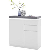 SCHUHSCHRANK  in 91/97/38 cm  - Weiss/Grau, Design, Holzwerkstoff (91/97/38cm) - Novel