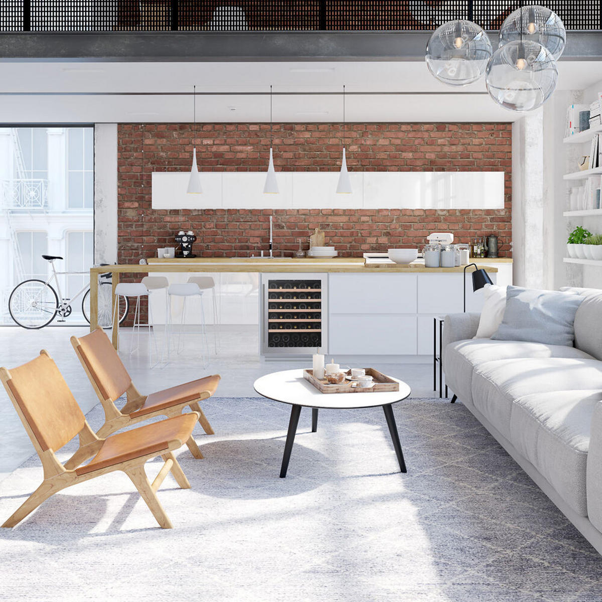 WEINKÜHLSCHRANK DAUF-46.138SS  - Edelstahlfarben, Basics, Glas/Holz (59,5/82/57cm)