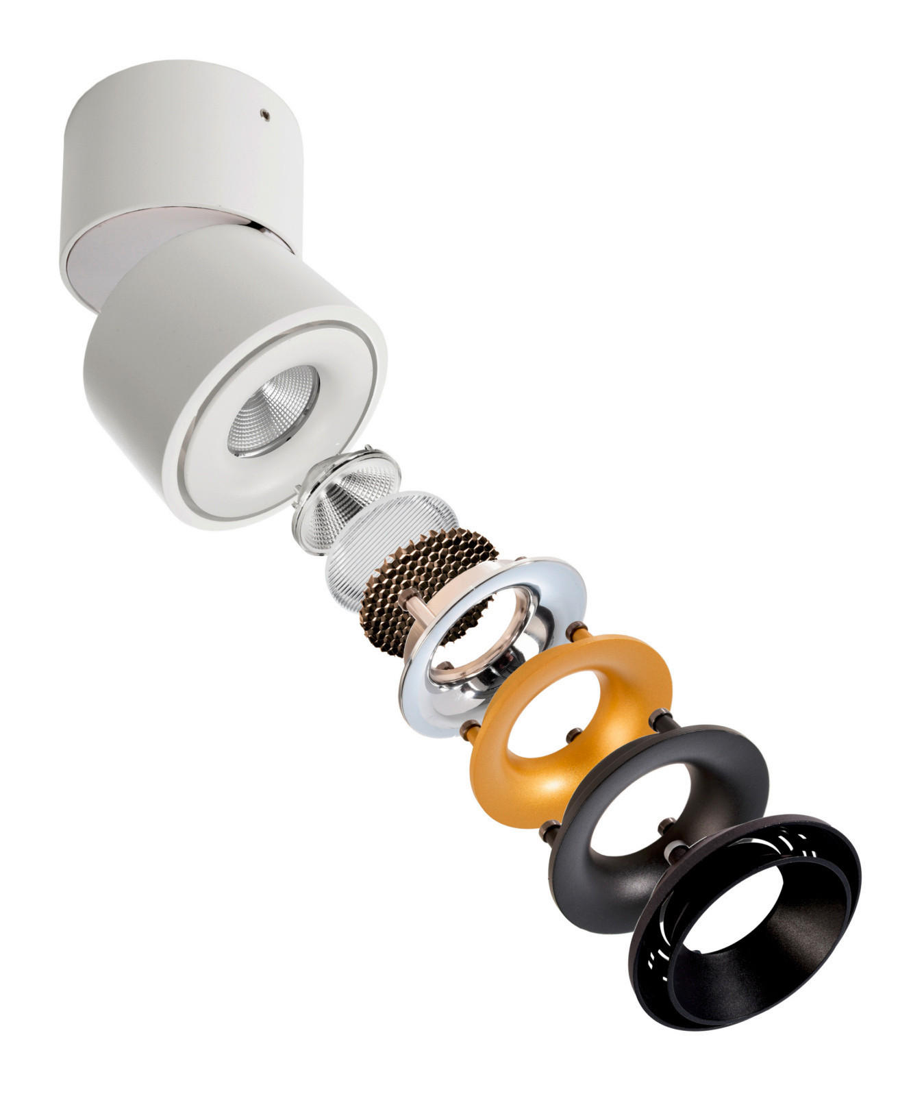 LED-DECKENSTRAHLER UNI 9/9/7,5 cm   - Weiß, KONVENTIONELL, Metall (9/9/7,5cm)