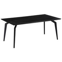ESSTISCH rechteckig Schwarz  - Schwarz, Design, Holzwerkstoff/Metall (180/100/76cm) - Boxxx